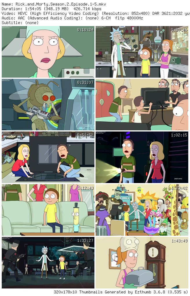 COMPLETE: Rick And Morty Season 2 Episode 1- 10