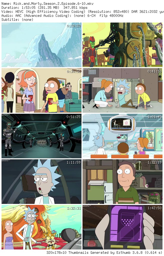 COMPLETE: Rick And Morty Season 2 Episode 1- 10